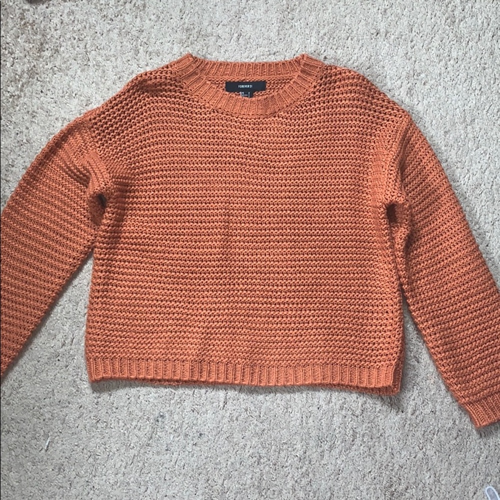 Forever 21 Burnt Orange Knit Sweater